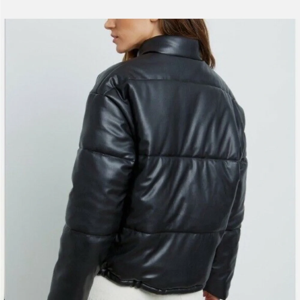 NWT Rails Otto Faux Leather Jacket in Black - Picture 8 of 16